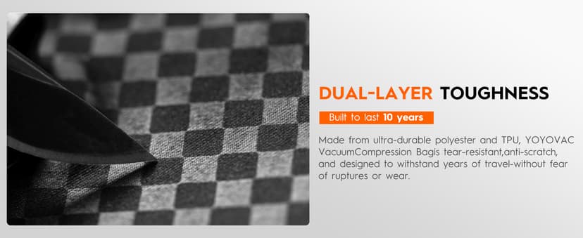 Vacuum Compression Bags with Wireless Pump – Space Saver Compression Bags for Luggage, No Checked Baggage, Triple Your Luggage Space, IP68, Reusable, Fits 20/24/28 Inch Suitcase (No Tracker)