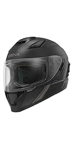 Sena Outrush R Bluetooth Modular Motorcycle Helmet with Intercom System (Gloss White, M)