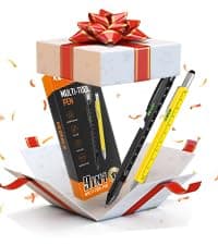 Birthday Gifts for Mens, 9-1 Multi Tool Pen, Mens Gift for Him Dad Husband, Anniversary Christmas Gift for Him, Cool Gadgets KEZKALS Gifts for Men 9 in 1 Multitool Pen Stocking Stuffers for Men Adults B09QM6GZ4R