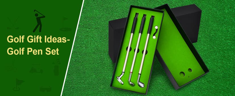 Zutcogo Funny Gifts for Men Dad Adults Husband Him Boyfriend Golfers, Golf gifts Accessories for Men, Personalized Anniversary Birthday Presents Mini Desktop Golf Ball Pen Set, Christmas Stocking Stuffers