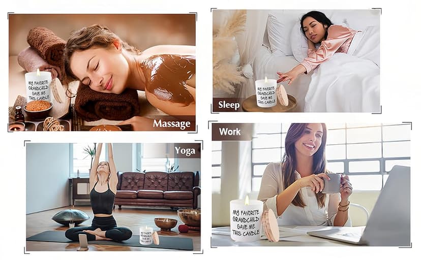 BFJLIFE Gifts for Grandma Grandpa Funny Novelty Unique Christmas Fathers Day Birthday Gifts for Grandpa Grandma Grandparents Lavender Scented Soy Candle