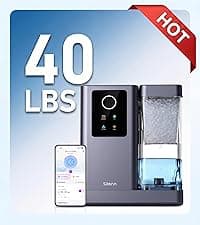 Silonn Nugget Ice Maker Countertop with APP & Voice Control, Self Cleaning Ice Machine with 3L Large Water Tank, 40 lbs/24H Soft Chewable Ice, Portable Pebble Ice Maker for Home, Kitchen and Party