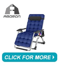 ABORON Upgrade Zero Gravity Chair/Armrest Mat,Premium Outdoor Lawn Folding Lounge Chairs,Sturdy Adjustable Reclining Patio Chairs with Removable Seating Cushion,Headrest & Tray