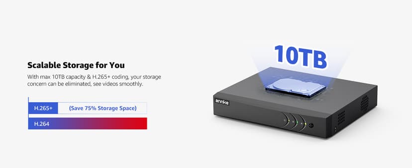 ANNKE 8CH 2MP Security Camera System, 8 Channel H.265+ DVR Recorder, AI Human/Vehicle Detection, 4X 1080P Cams with Smart Dual Light Color Night Vision for Home & Business Surveillance, IP67, 1TB HDD