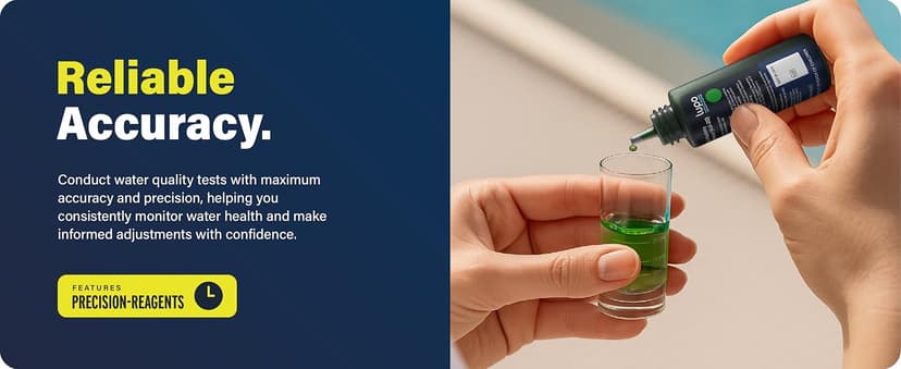 Lupo 6-in-1 Pool Test Kit | Pool Testing Kit for Residential Swimming Pools & Spas for Testing Total Chlorine, Total Bromine, pH, Base Demand, Acid Demand & Total Alkalinity Quick & Accurate Testing