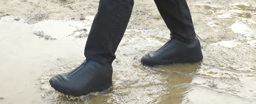 ydfagak Shoe Covers Waterproof Reusable Foldable Not-Slip Rain Shoe Covers with Zipper,Shoe Protectors Overshoes Rain Galoshes for Kids Men and Women