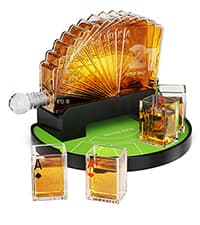 Kollea Birthday Gifts for Men Dad, Galaxy Spaceship Whiskey Decanter Sets for Men, Spacecraft Limited Edition, 2 Funny Shot Glasses, Unique Guys Brother Gift Idea, Liquor Decanter for Bar, Anniversary