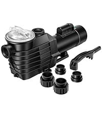 VIVOHOME 2.0 HP Above Ground Swimming Pool Pump Dual Speed 1.5" & 1.25'' Inlet/Outlet 115V Energy Saving w/Strainer Basket
