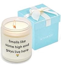 Thank You Gifts for Women, Men, Hostess, Couple, Appreciation Gifts for Teacher Coworker Employee Boss - a Little Candle to Say A Big Thank You, Lavender Scented Candle with Gift Box