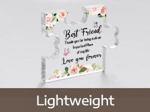 Best Friend Birthday Gifts, Friend Gifts for Long Distance, Friend Birthday Gifts for Women, Acrylic Puzzle Plaque Gifts for Friend on Mothers Day -2.8 * 3.3in