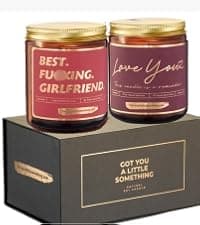 Gift for Girlfriend - Funny Birthday Candle for Girlfriend Romantic Present from Boyfriend - Unique Anniversary Candles Valentines Present Stocking Stuffer Christmas Gifts for GF Her Women