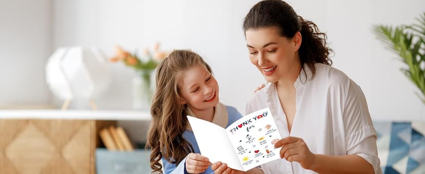 Fill in the Blanks,Teacher Thank You Gifts Idea from Kids Students with Envelopes,Premium 8x5.3 Inch Cardstock,Blank Inside Hongshan Thank You Card for Teacher,Funny Appreciation Card Gift Decoration B0DQC6YMVT