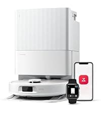 roborock Qrevo Series Robot Vacuum and Mop, 8000Pa Suction, Upgraded from Qrevo S, Anti-Tangle Brush, Smart Obstacle Avoidance, Auto Mop Washing, All-in-One Dock, 200RPM Spinning Mops, White(QV 35A)