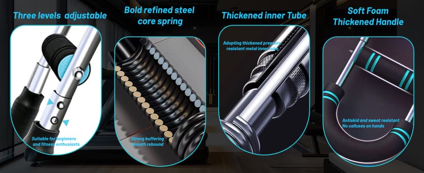 Twister Arm Trainer Arm Shoulder Chest Workout Equipment 45-90lb Adjustable Strength Trainer Chest Trainer for Men Portable Detachable Home Fitness Equipment