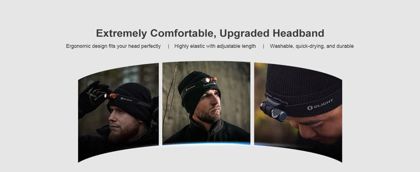 OLIGHT Perun 2 Mini Headlamp 1100 Lumens LED Head Flashlight, Rechargeable Headlight with Red Light Option, Great for Working, Hiking, Camping and Climbing (Black Cool White: 5700~6700K)