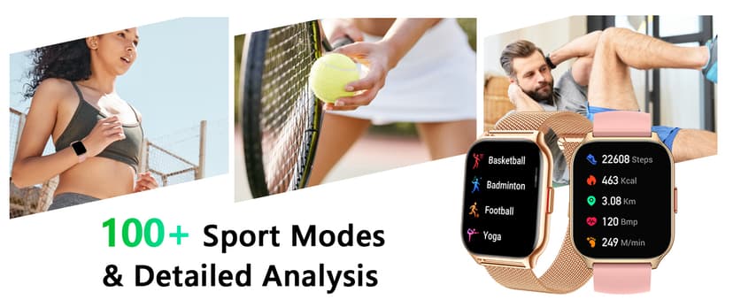 ZOSKVEE Smart Watch 45mm for Women Men(Dial/Answer Calls), 2.0" Fitness Tracker Watch with Heart Rate/Blood Pressure/Blood Oxygen Monitor for Android iOS