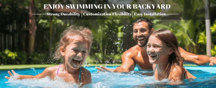 Versatile Fiberglass Pools In Ground Pools - Excellence Prefab Pools with 10 Styles and Customization Options (9.84'×6.56'×3.28')