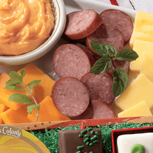 The Swiss Colony Lucky 13 Feast – Holiday Food Gift with Summer Sausages, Cheese Bars, Breads, Mini Tortes & Candies – Gift Basket for Adults, Women, Men – Candy Gift, Meats and Cheeses