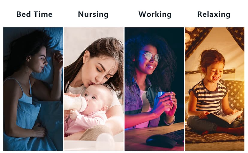 Elecstars Touch Bedside Lamp - with Bluetooth Speaker, Dimmable Color Night Light, Outdoor Table Lamp with Smart Touch Control, Best Gift for Men Women Teens Kids Children Sleeping Aid