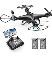 Holy Stone HS440 Foldable FPV Drone with 1080P WiFi Camera for Adult Beginners and Kids; Voice Gesture Control RC Quadcopter with Modular Battery for long flight time, Auto Hover, Carrying Case