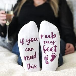 Haute Soiree Women's Novelty Socks - “If You Can Read This, Bring Me Some” - One Size Fits All