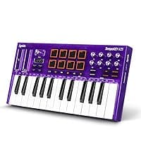 Synido USB C Audio Interface for Recording Music, Streaming, Podcasting with XLR, Line Input, 24bit/48kHz, 48V Phantom Power, 2-channel, Silver