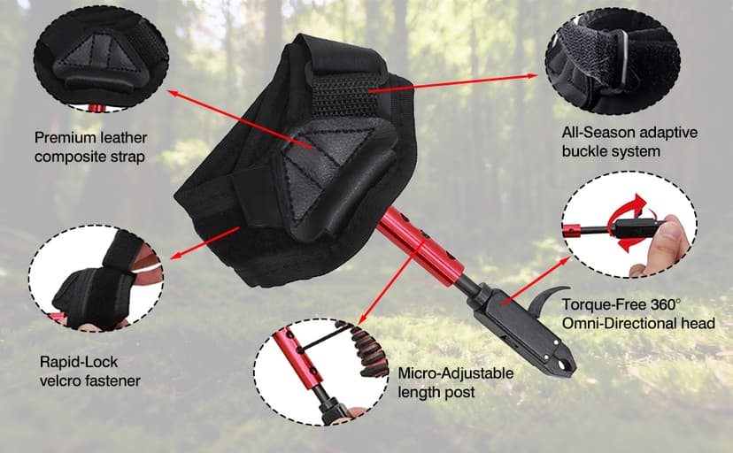 NovaSpark Archery Wrist Release Aid for Compound Bow – Auto-Closing Jaws & 3-Stage Adjustable Length | Smooth Caliper Trigger | Comfortable Strap for Youth & Adults Target Practice, Hunting