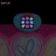 SUNLIN Dance Mat - Rhythm Step Play Mat - Dance Game Toy Pad with LED Lights, Gift for Kids Girls 3-12, Adjustable Volume, Built-in Music, 3 Challenge Levels