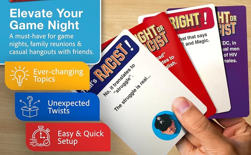 Card Game, Gag Gift with Hundreds of Trivia and Debate Cards, Funny Gag Gifts for Secret Santa or White Elephant, Games for Men and Women, 3 to 10+ Players