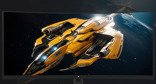 Z-Edge 34" Curved Gaming Monitor, WQHD 1440P 165Hz 144Hz PC Monitor, MPRT 1ms, 21:9 Aspect Ratio, 1500R, 16.7M Colors, 3000:1 Contrast, UG34 Frameless Bezel, 2X DP 1.4 Ports and 2X HDMI 2.0 Port