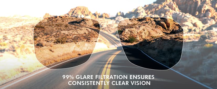 LUENX Aviator Sunglasses for Men Square Polarized Polygon Lens - UV 400 Protection with Accessories 61MM Driving Outdoor