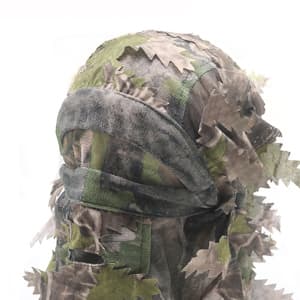 EAmber Ghillie Camouflage Leafy Hat 3D Full Face Mask Headwear Turkey Camo Hunter Hunting Accessories