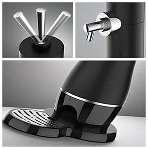 Draft Beer Dispenser, Beer Foam Maker, Beer Draft System for Canned and Bottled, Beer Gifts for Men, Father's Day, Birthday, Black