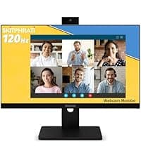 SKitphrati 21.5 Inch Touchscreen Monitor FHD 1920x1080p IPS Screen, VESA Support, 10-Points Computer Touch Screen PC Display with Type-B HDMI VGA Port, 75Hz Desktop Touch Display, Black