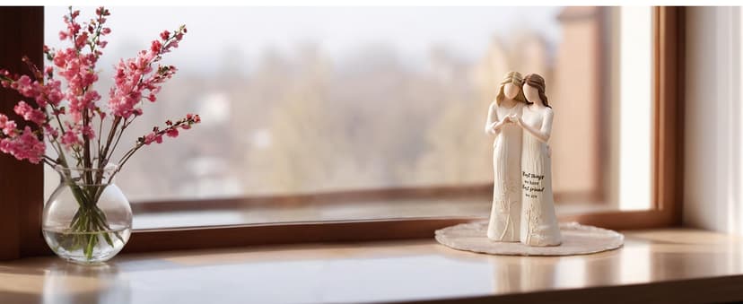 Best Friend Figurines - Friendship Bestie Gifts for Women - Christmas Birthday Gifts for Sisters from Sister