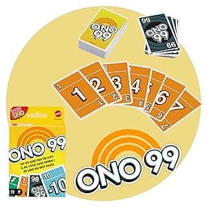 Mattel Games Set of 3 Card Games with UNO, Phase 10 & ONO 99, Travel Fun for Kids & Family Night with Storage Tin Box (Amazon Exclusive)