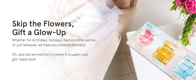 grace & stella Under Eye Patches (12 pairs) Eye Masks for Puffy Eyes and Dark Circles - Birthday Gifts for Women, Bachelorette Party Favors, Bridesmaid, Self Care and Relaxation Gifts for Her - Vegan