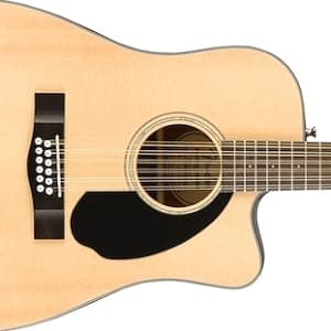 Fender CD-60SCE 12-string Dreadnought Acoustic Guitar, Natural