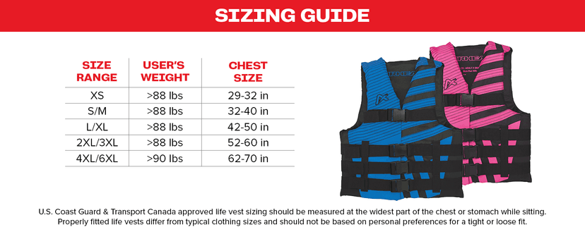 Airhead Trend Life Jacket for Adults & Kids - USCG Approved Life Vest for Men, Women, Youth & Child, Watersports Vest for Boating, Tubing & Swimming