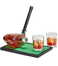 Gifts for Men Dad Christmas, Kollea Globe Whiskey Decanter Set with Space Rocket Inside, 7 Colors Led Liquor Decanter, Cool Gifts for Husband Brother Whiskey Lover, for Birthday Anniversary Home Bar