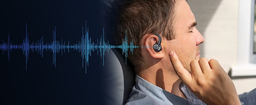 Wireless Earbuds, Bluetooth 5.4 Headphones Sport, Over Ear Buds With ENC Noise Cancelling Mic, 48H, Wireless Earphone With Earhooks, Stereo Deep Bass, IP7 Waterproof ear bud for Workout Running, Black