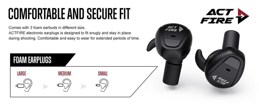 Bluetooth Shooting Ear Protection Earplugs,Hearing Protection, Shooting Ear Buds for Noise Reduction, Ear Protection for Gun Range