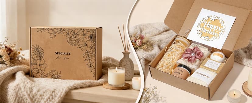 Unique Birthday Gift for Mom, Funny Gift Ideas, Gift Basket for Sister Wife Best Friends Daughter Coworkers Aunt Teacher Birthday Gifts for Women, Happy Birthday Gift Box Set for Woman B0F6XKNQJP