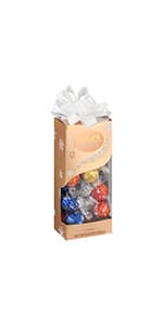 Lindt LINDOR Milk Chocolate Candy Truffles Modern Gift Box, Assorted Chocolate Candy with Smooth, Melting Truffle Center, 7.6 oz.