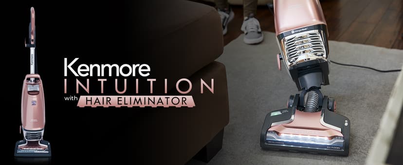 Kenmore BU4050 Intuition Bagged Upright Vacuum, liftup Cleaner with Hair Eliminator brushroll, pet Handi-Mate for Carpet, Hard Floor, Rose Gold