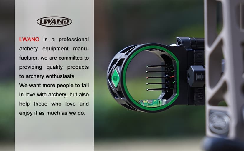 Archery 5-Pin Bow Sight - 0.019" Fiber, Brass Pin, Aluminum Machined - Right and Left Handed, with Hi-Vis Level for Archery, Hunting, Shooting
