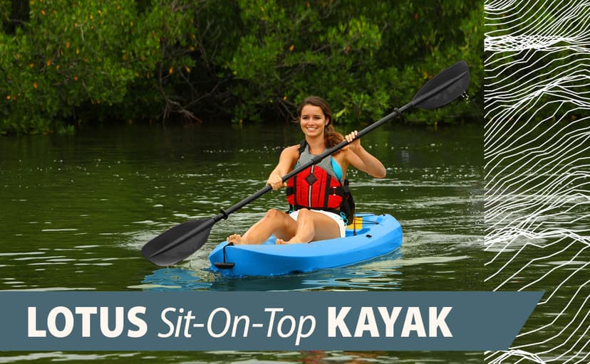 Lifetime Lotus Sit-On-Top Kayak with Paddle