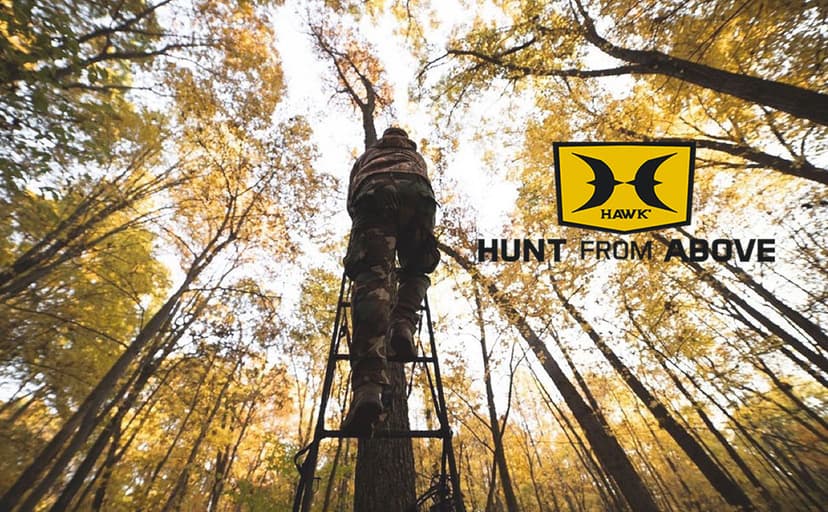 Hawk Stealth Spin Chair - Silent, Comfortable, Swiveling, Portable Chair for Camping, Hunting, Fishing, Backpacking, and More (Bone Collector Edition) , Black