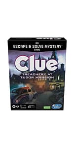 Clue Board Game for Ages 8 and Up, Reimagined Clue Game for 2-6 Players, Mystery, Detective, Family Games for Kids and Adults
