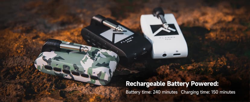 FLAMMA Guitar Headphone Amp Portable with 28 Drum Grooves 14 Built-in Effects 14 Amplifier Models 5 Tone Colors Support Bluetooth USB Audio Recording and Playback OTG Function Home Practice